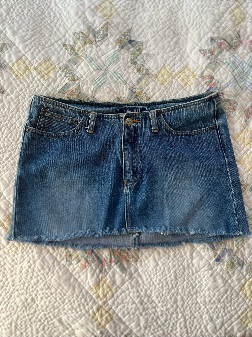 Vintage Denim Mini Skirt
